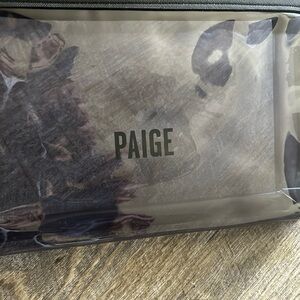 PAIGE Black Toiletry Bag with Transparent Design